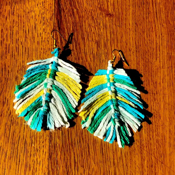 Hand Crafted Jewelry Yarn Earrings Poshmark